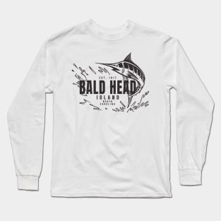 Vintage Marlin Fishing at Bald Head Island, North Carolina Long Sleeve T-Shirt